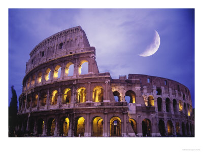 Roman Colosseum night