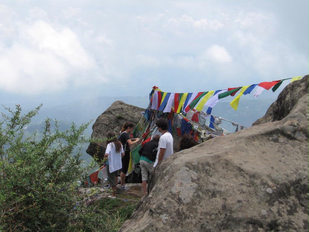 hanging prayer flags