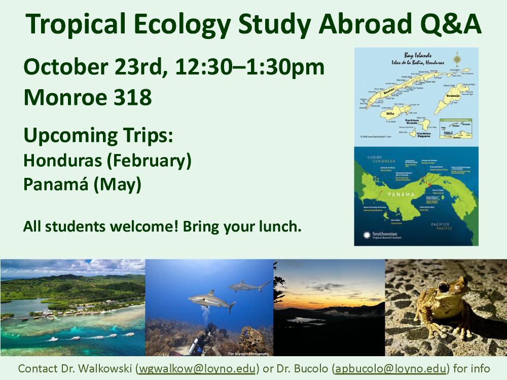 Tropical Ecology info session